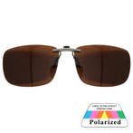 Fako Sunglasses - Clip On Voorzet Zonnebril Gun Metal In Box, Verzenden