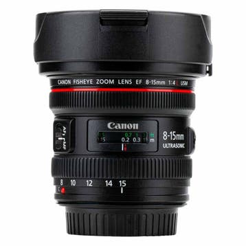 Canon EF 8-15mm f/4L Fisheye USM met garantie, Ophalen of Verzenden, Gebruikt
