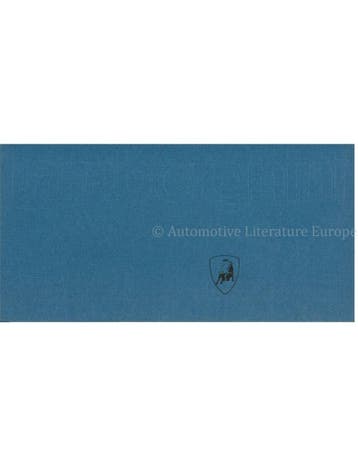 1976 LAMBORGHINI PORTFOLIO BROCHURE, Nieuw
