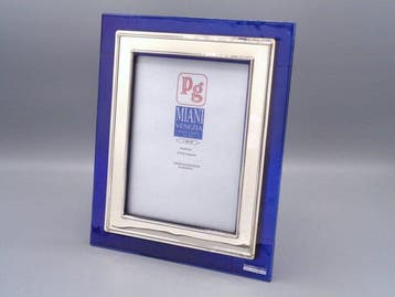 PG-Miani Argenteria - Fotolijst - .925 zilver, en blauw