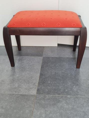Voetenbank - Vintage Mid-Century Modern voetenbank / kruk