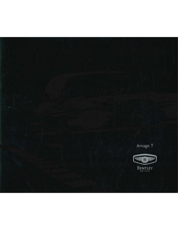 2001 BENTLEY ARNAGE T BROCHURE ENGELS, Livres, Autos | Brochures & Magazines