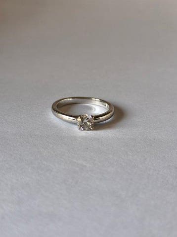 Bague de fiançailles - 18 carats Or blanc - 18.00ct. tw.