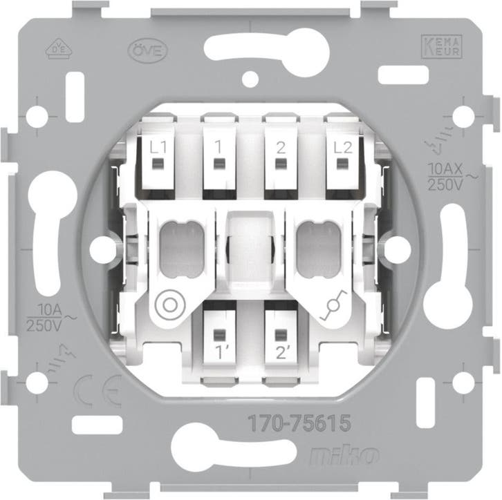 Niko Double Interrupteur Base Deux Voies Plus, Bricolage & Construction, Électricité & Câbles, Envoi