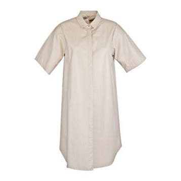 Frogbox • leerlook blouse jurk • 36, Kleding | Dames, Princess goes Hollywood, Verzenden, Beige, Nieuw