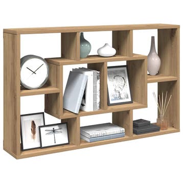 vidaXL Wandplank Artisan Eiken 85x16x52,5 cm Bewerkt Hout, Verzenden