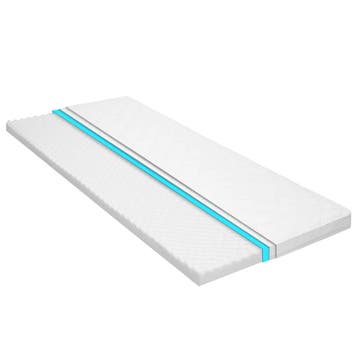 vidaXL Topmatras ei-profiel 6 cm koudschuim 100x200 cm, Huis en Inrichting, Verzenden, Nieuw