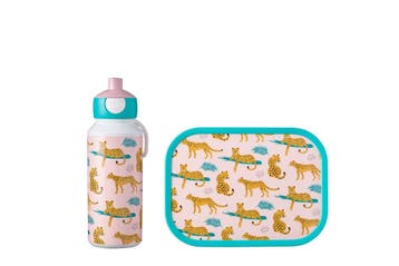 Mepal Lunchset Campus Drinkfles+Lunchbox Leopard, Verzenden