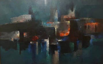 Dino Lanaro (1909-1998) - Il lago di Smeraldo