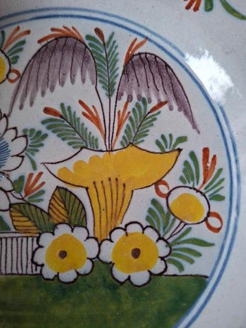 Goudse plateelfabriek - Assiette - beoerenbont bord -