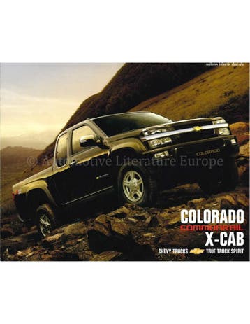 2004 CHEVROLET COLORADO COMMONRAIL X-CAB BROCHURE THAIS, Nieuw