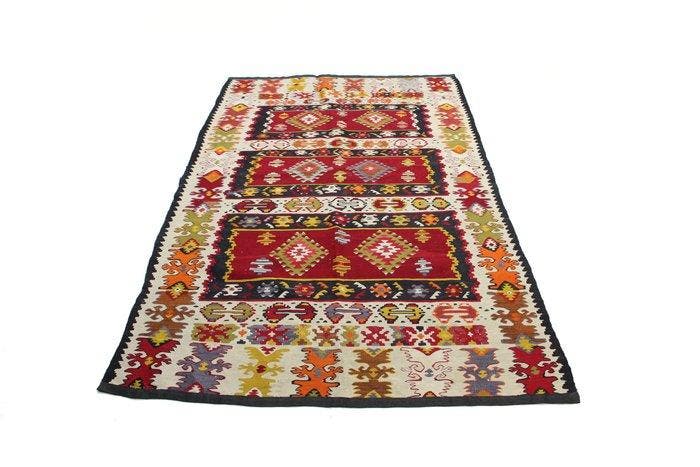 Anatolië Kelim antiek van wol - Vloerkleed - 200 cm - 130 cm, Huis en Inrichting, Stoffering | Tapijten en Vloerkleden