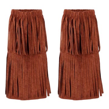 Bruine Beenwarmers Franje, Verzenden, Nieuw