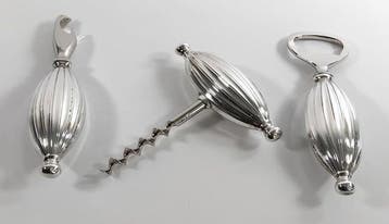 Flessenopener (3) - .916 (88 Zolotniki) zilver
