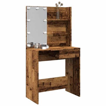 vidaXL Kaptafel met LED-verlichting 74,5x40x141 cm oud, Huis en Inrichting, Verzenden, Nieuw