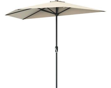 SOLUNA Wandparasol - Ø 270 cm - Beige, Tuin en Terras, Verzenden, Nieuw