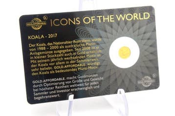 Rwanda en Burundi. 10 Francs 2017 Icons of the World - Koala