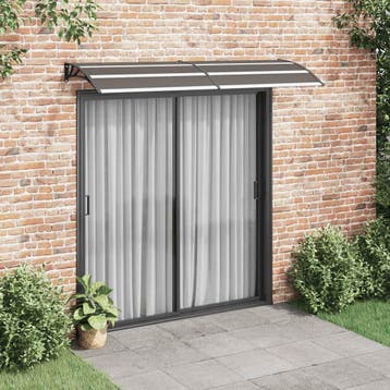 vidaXL Deurluifel 240x75 cm PC zwart, Tuin en Terras, Zonneschermen, Verzenden, Nieuw