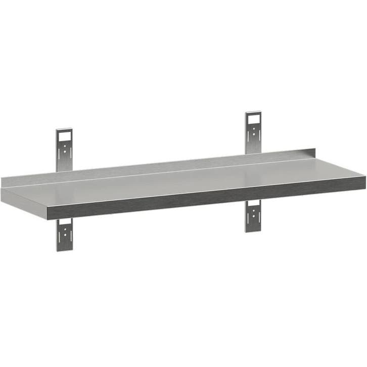 Wandschap | RVS | 1 Niveau | Diepte 400 | Breedte 1000-2000, Articles professionnels, Horeca | Équipement de cuisine, Envoi