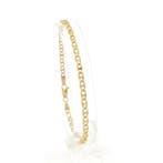 Gouden marineschakel armband (Schakelarmband), Handtassen en Accessoires, Armbanden, Ophalen of Verzenden, Gebruikt, Overige kleuren