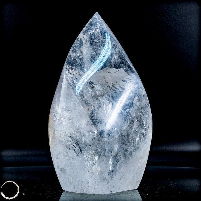 Bergkristalvlam uit Brazilië – helderheid van de hoogste, Verzamelen, Mineralen en Fossielen