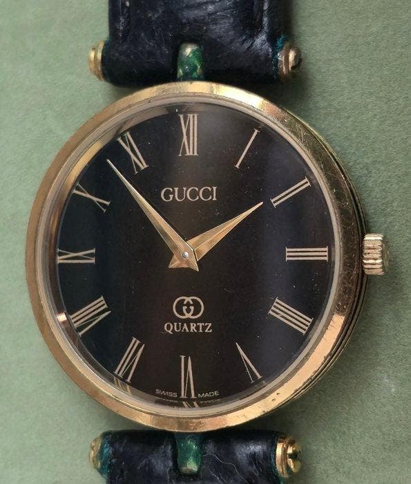 Gucci - Gucci Watch M Gold Plate Vintage Collectable -, Handtassen en Accessoires, Horloges | Heren