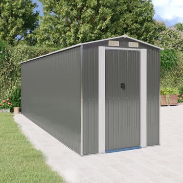 vidaXL Tuinschuur 192x606x223 cm gegalvaniseerd staal, Verzenden, Nieuw