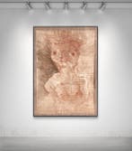 Robert Detheux (1932-2010) - La vieille chatte - Portrait