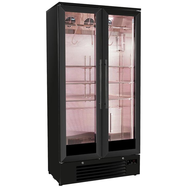 Dry Aging Kast | 458L | Zwart | 0°C/+10°C | Geforceerd |, Zakelijke goederen, Horeca | Keukenapparatuur, Nieuw in verpakking, Verzenden