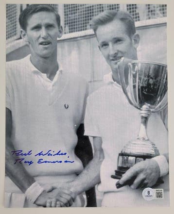 Roy Emerson - Foto, Handtekening, Foto met Beckett COA, Verzamelen, Overige Verzamelen, Nieuw