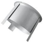 Platte tuit Ø 125mm met klem voor in systeemplafond H=60mm, Doe-het-zelf en Bouw, Verzenden, Nieuw