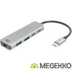 ACT USB-C hub 3.0. 2x USB-A. 2x USB-C, Verzenden