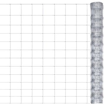 vidaXL Tuinhek 50x1,25 m gegalvaniseerd staal zilverkleurig, Verzenden
