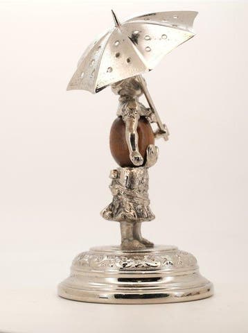 Figuur - Toothpick holder - Verzilverd