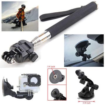 13in1 accessoires kit set gopro go pro hero 11 12 13 +case, Verzenden