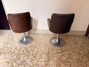 Fauteuil - Synthetisch leder - Paar draaifauteuils