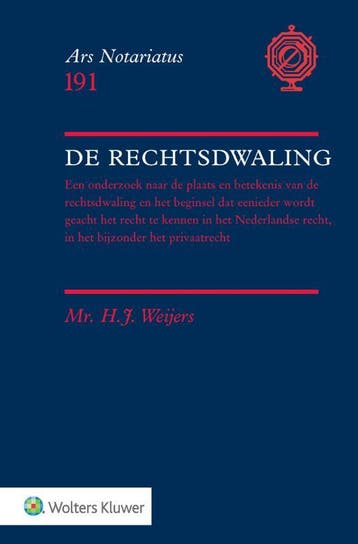 De Rechtsdwaling | H.J. Weijers | Nieuw, Verzenden, H.J. Weijers