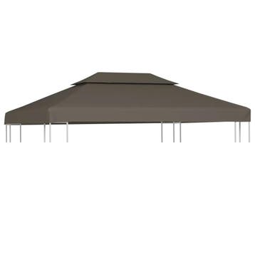 Prieeldak 4x3m taupe - Snel je terras zomerklaar voor de..., Tuin en Terras, Verzenden, Zo goed als nieuw, Tuinpaviljoen