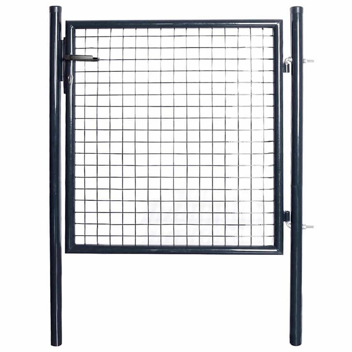 vidaXL Tuinhek van gaas gegalvaniseerd staal 100x100 cm, Tuin en Terras, Tuinpoorten, Nieuw, Verzenden