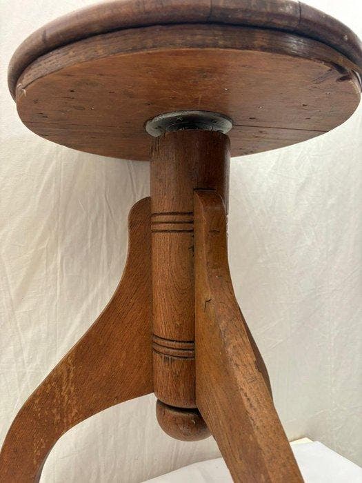 Tabouret - Tabouret de piano de style École dAmsterdam -, Antiquités & Art, Art | Objets design