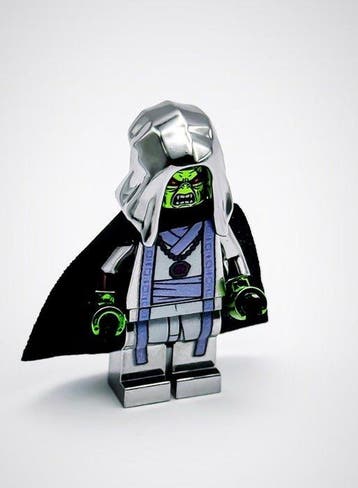 Lego Minifiguur - Star Wars - Lego Chrome Plated Grey Black