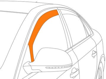 Zijwindschermen | geschikt voor Honda Civic sedan 2004-2005, Verzenden