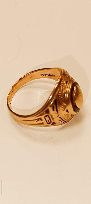 Ring - 10 kt. Geel goud, Bijoux, Sacs & Beauté, Bagues