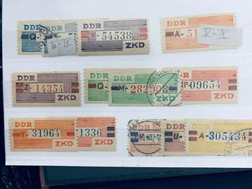 RDA - Collection / Expert DDR timbres de service et varia, Postzegels en Munten, Gestempeld