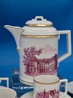 Höchst – Kaffee-Service „Ansichten am Rhein und Hof“ –