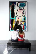 Luc Mora - Miss abstract Blue Evening - XXL