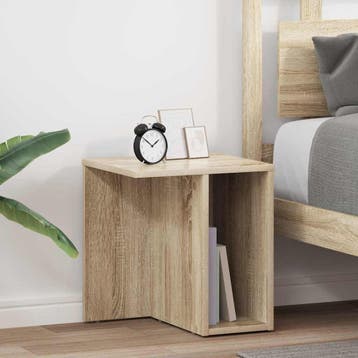vidaXL Bijzettafel 2 st Sonoma Eik 37 x 32 x 40 cm Bewerkt, Verzenden, Nieuw
