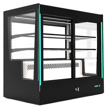 Koelvitrine | PAK | Zwart | +2°C/+6°C | Geforceerd | 3, Verzenden, Nieuw in verpakking