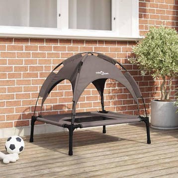 vidaXL Hondenbed Bruin 76 x 62 x 70,5 cm Staal, Verzenden