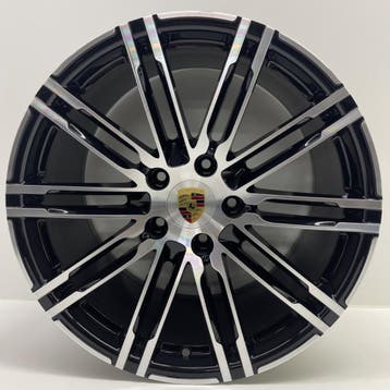 Porsche 991 2/4 20inch Turbo III zwart/aluminium met banden, Auto-onderdelen, Banden en Velgen, Ophalen, Gebruikt, 295 mm, Banden en Velgen